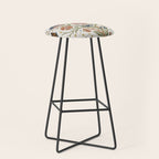 Boho Floral Galaxy Garden Stool Gallery Image 1