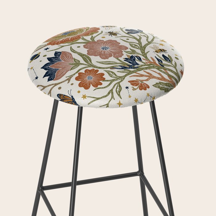 Boho Floral Galaxy Garden Stool Gallery Image 2
