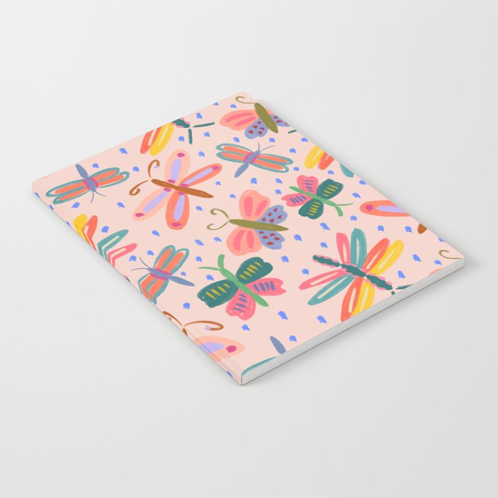 Happy and Colorful Butterflies Illustration Notebook Gallery Image 2