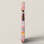 Happy and Colorful Butterflies Illustration iPhone Case Gallery Image 2
