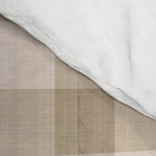 Traditional Beige Gingham Pattern Cabincore Style  Comforter Gallery Image 4