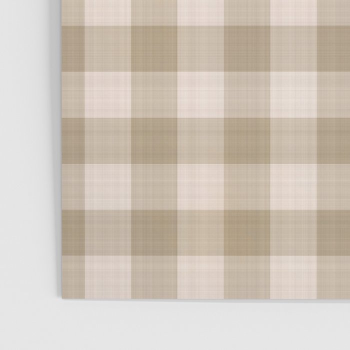 Traditional Beige Gingham Pattern Cabincore Style  Poster Gallery Image 3