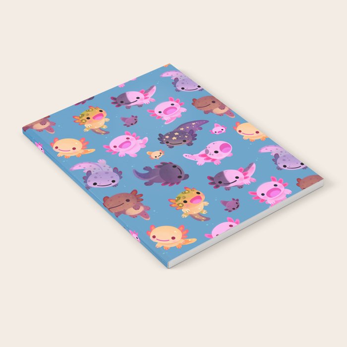 Happy axolotl - blue Notebook Gallery Image 2