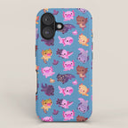 Happy axolotl - blue iPhone Case Gallery Image 1