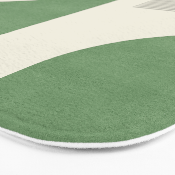 Abstract Lines Composition - Green Bath Mat Gallery Image 3