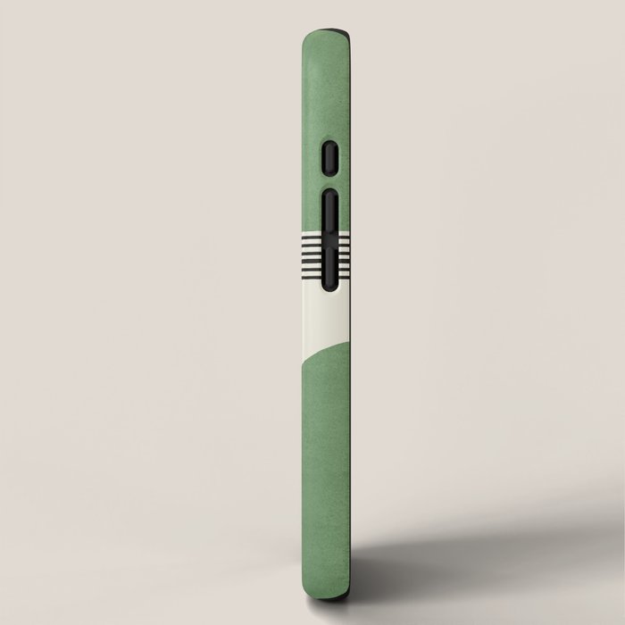 Abstract Lines Composition - Green iPhone Case Gallery Image 2