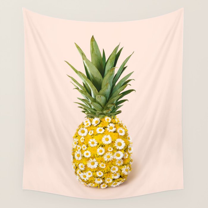 Daisy Pineapple Wall Tapestry Gallery Image 4