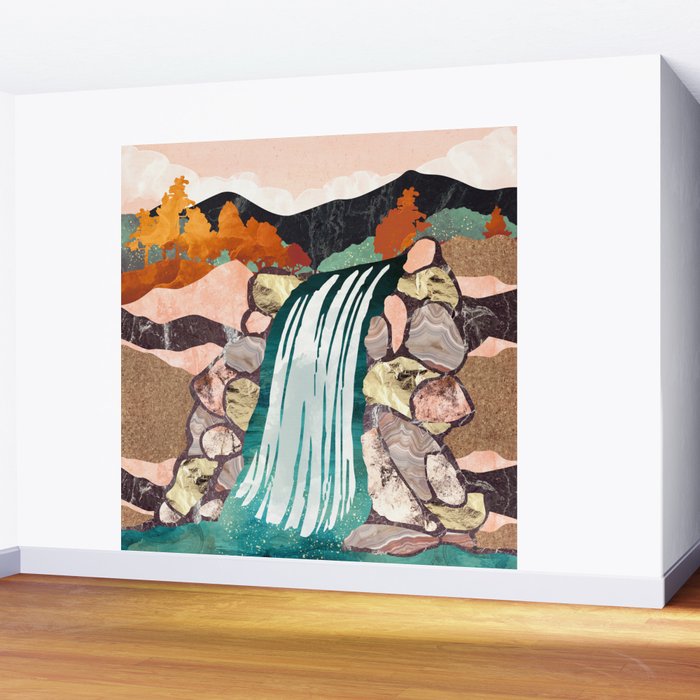 Autumn Falls Wall Mural Gallery Image 2