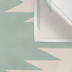 Geometric Southwestern Minimalism - Neutral Sage Green Wall Tapestry Gallery Image 3