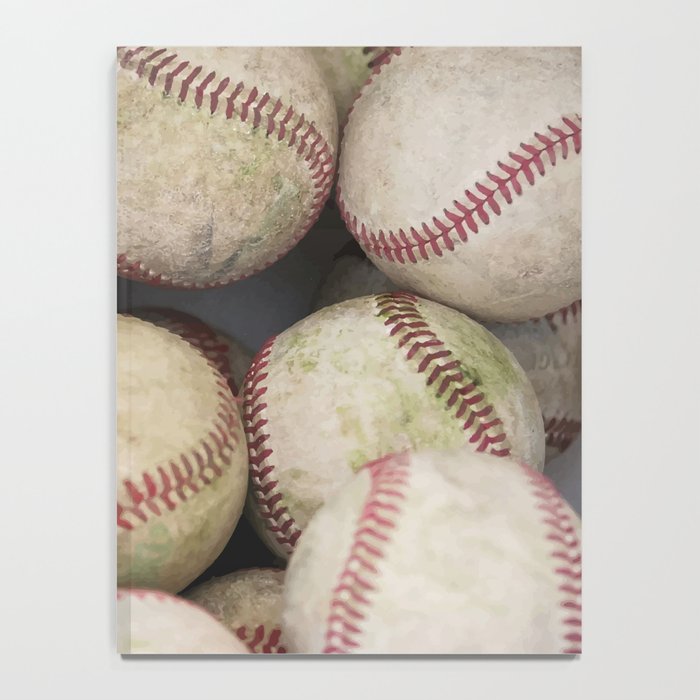Many Baseballs - Background pattern Sports Illustration Notebook Gallery Image 4
