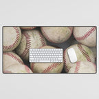 Many Baseballs - Background pattern Sports Illustration Desk Mat Gallery Image 1