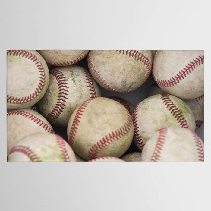 Many Baseballs - Background pattern Sports Illustration Tablecloth Gallery Image 2