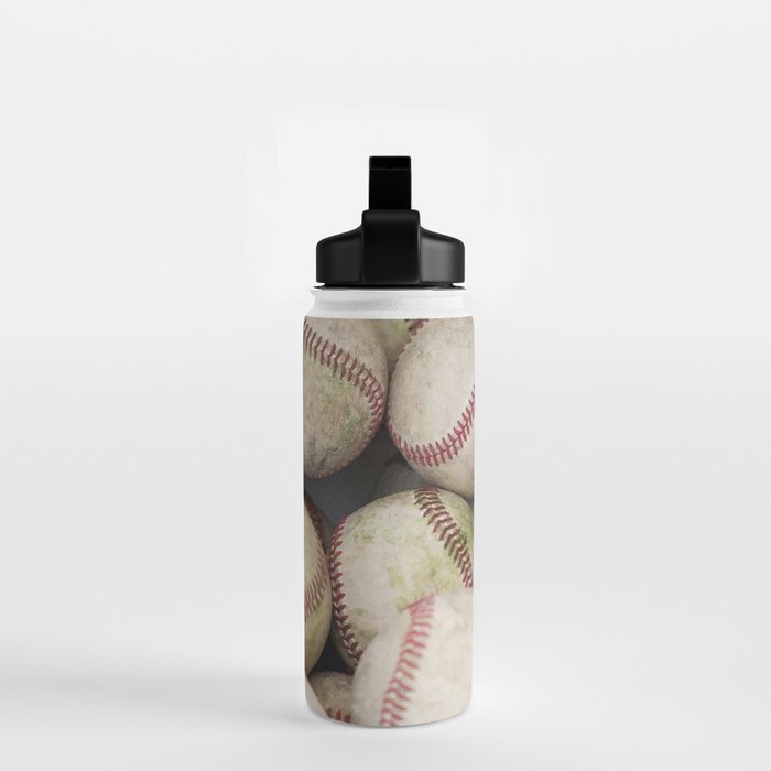 Many Baseballs - Background pattern Sports Illustration Water Bottle Gallery Image 2