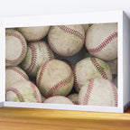 Many Baseballs - Background pattern Sports Illustration Wall Mural Gallery Image 2