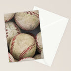 Many Baseballs - Background pattern Sports Illustration Stationery Card Gallery Image 2
