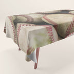 Many Baseballs - Background pattern Sports Illustration Tablecloth Gallery Image 1