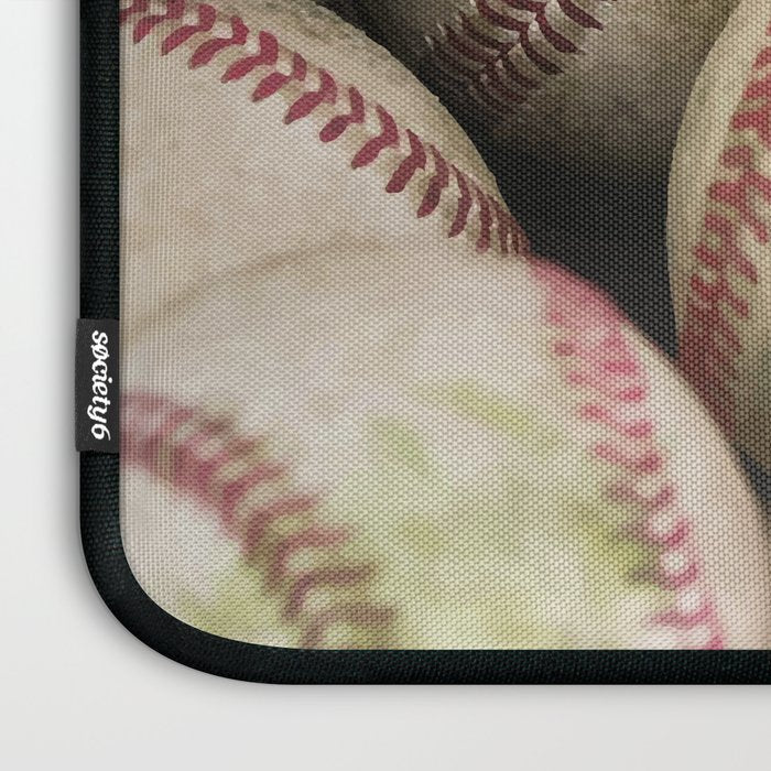 Many Baseballs - Background pattern Sports Illustration Laptop Sleeve Gallery Image 3