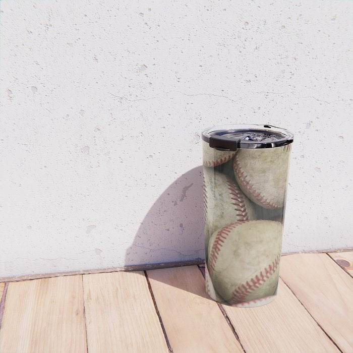 Many Baseballs - Background pattern Sports Illustration Travel Mug Gallery Image 4