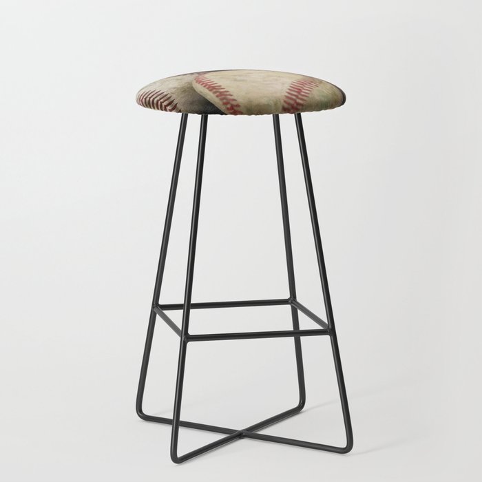 Many Baseballs - Background pattern Sports Illustration Stool Gallery Image 1