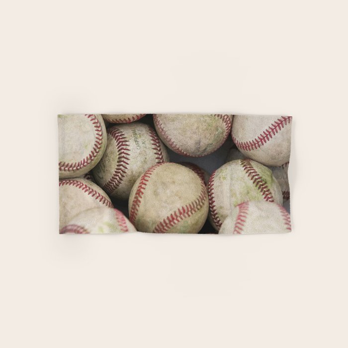 Many Baseballs - Background pattern Sports Illustration Bath Towel Gallery Image 1