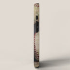 Many Baseballs - Background pattern Sports Illustration iPhone Case Gallery Image 2
