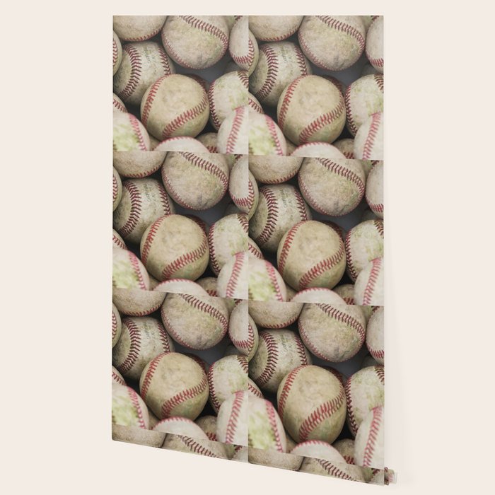 Many Baseballs - Background pattern Sports Illustration Wallpaper Gallery Image 2