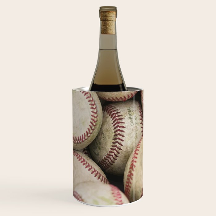 Many Baseballs - Background pattern Sports Illustration Wine Chiller Gallery Image 2
