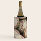 Many Baseballs - Background pattern Sports Illustration Wine Chiller Gallery Image 2