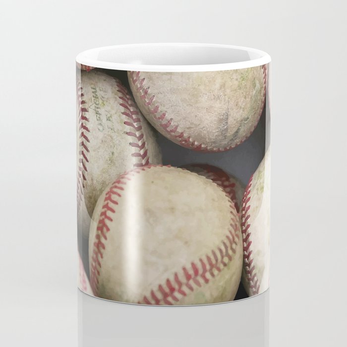 Many Baseballs - Background pattern Sports Illustration Coffee Mug Gallery Image 4