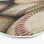 Many Baseballs - Background pattern Sports Illustration Bath Mat Gallery Image 3