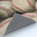 Many Baseballs - Background pattern Sports Illustration Rug Gallery Image 4