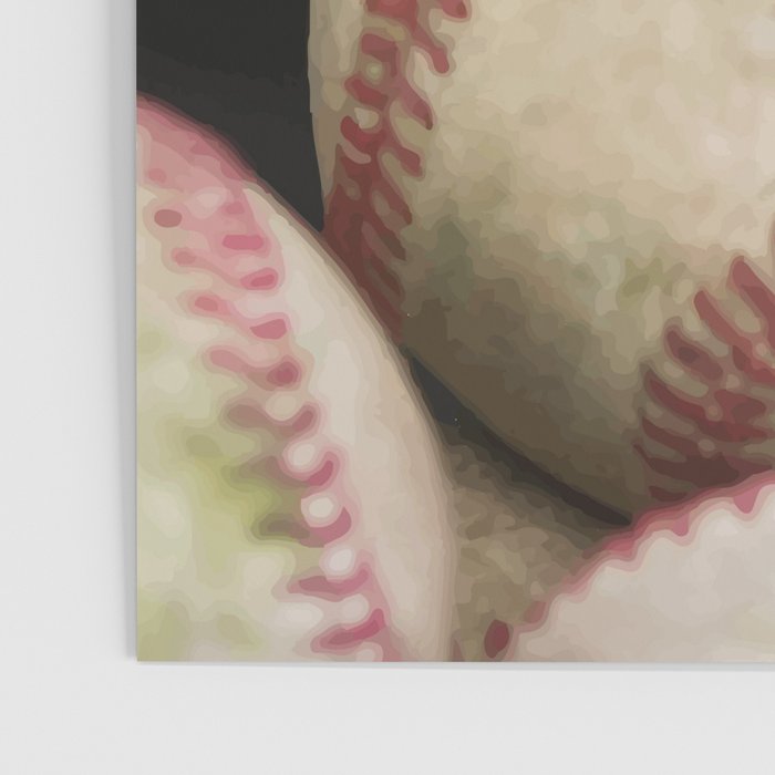 Many Baseballs - Background pattern Sports Illustration Poster Gallery Image 3