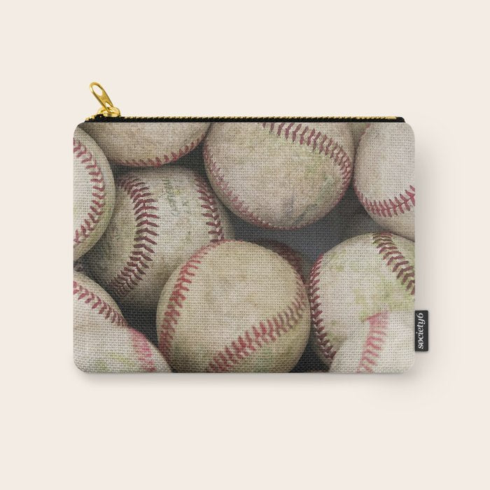 Many Baseballs - Background pattern Sports Illustration Carry All Pouch Gallery Image 1