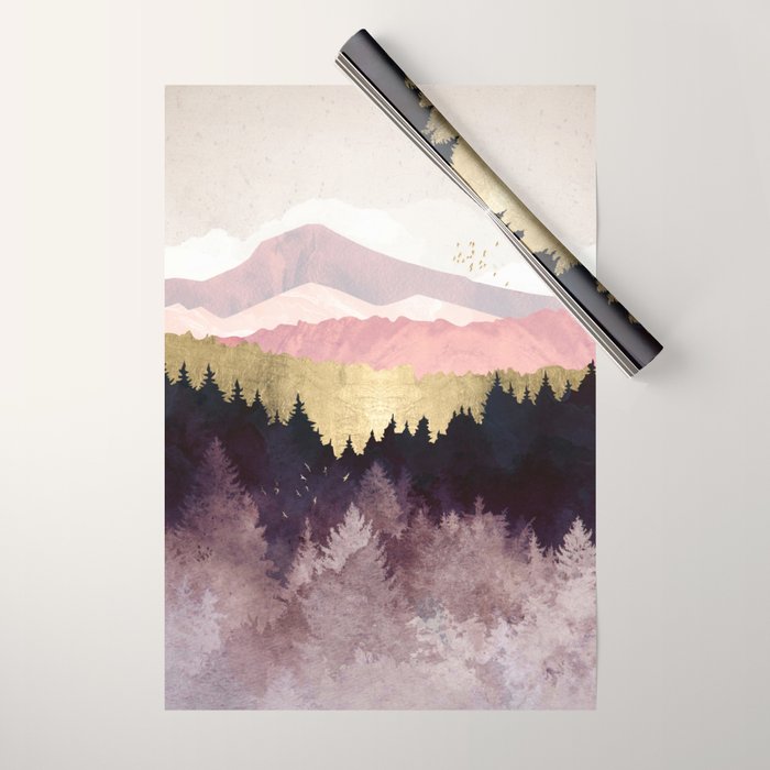 Plum Forest Wrapping Paper Gallery Image 1