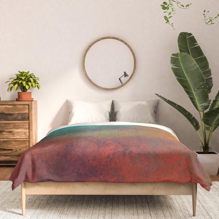 Colorful Rust Aesthetic Grunge Art Comforter Gallery Image 3