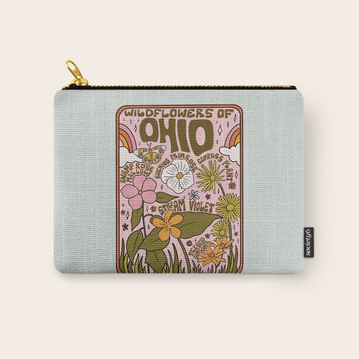 Ohio Wildflowers Carry All Pouch Gallery Image 1