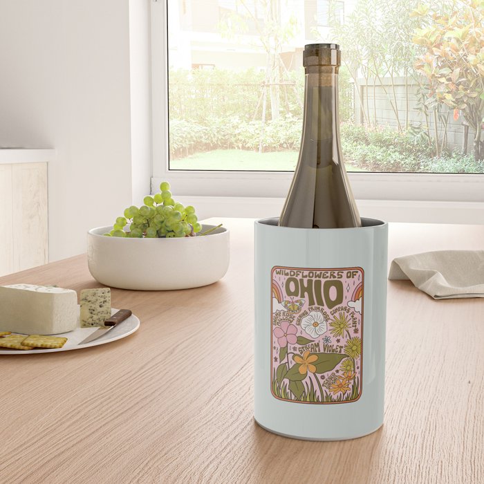 Ohio Wildflowers Wine Chiller Gallery Image 4