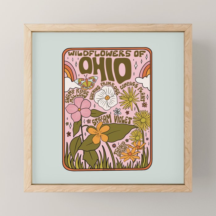 Ohio Wildflowers Mini Art Print Gallery Image 1