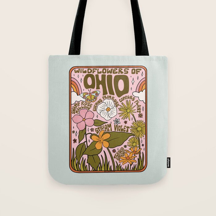 Ohio Wildflowers Tote Bag Gallery Image 1