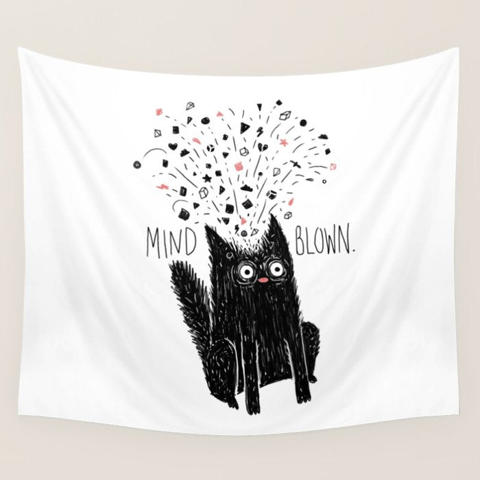MIND BLOWN. Wall Tapestry Gallery Image 1
