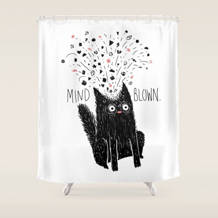 MIND BLOWN. Shower Curtain Gallery Image 1