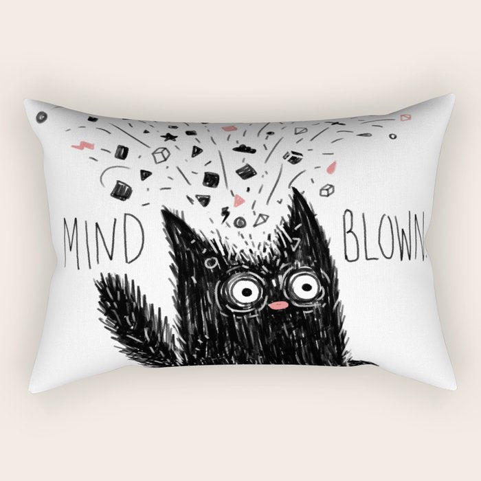 MIND BLOWN. Rectangular Pillow Gallery Image 2