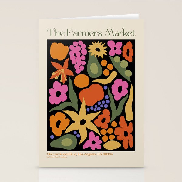 Larchmont Village Farmers Market Stationery Card Gallery Image 2