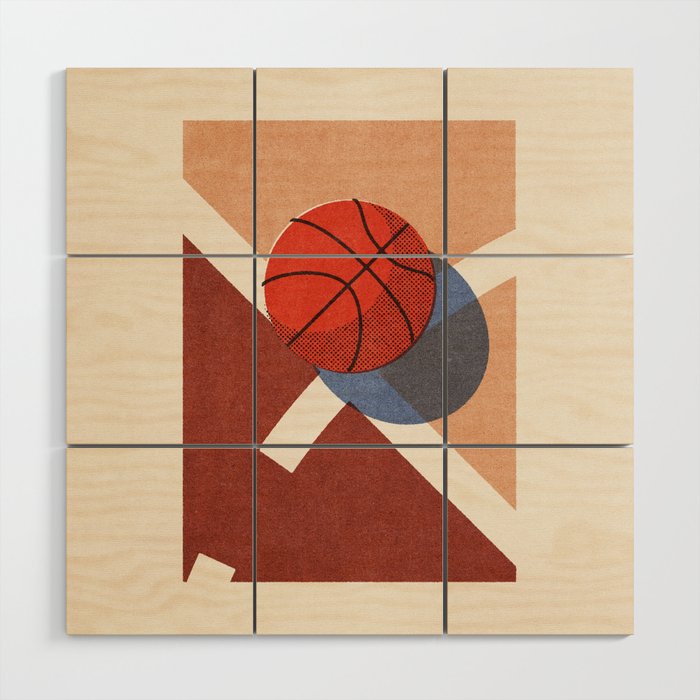 BALLS - Basketball - Indoor - II b Wood Wall Art Gallery Image 1