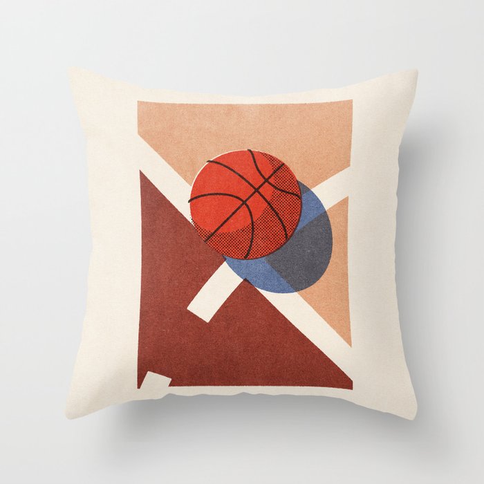 BALLS - Basketball - Indoor - II b Throw Pillow Gallery Image 6