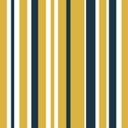 Vertical Stripes in Navy Blue, Mustard Yellow, and White Coffee Mug Gallery Image 2