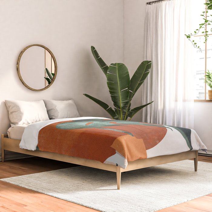 Abstract Art Plants Comforter Gallery Image 2