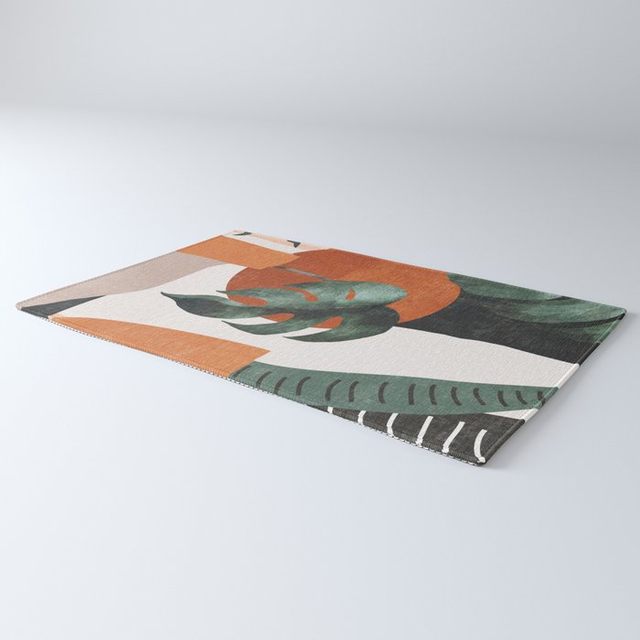 Abstract Art Plants Rug Gallery Image 3
