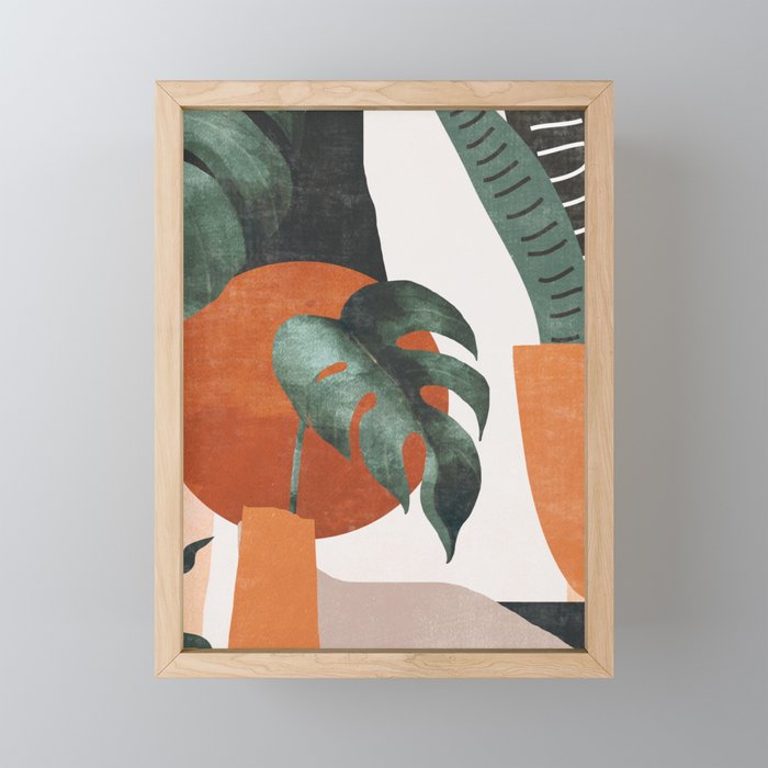 Abstract Art Plants Mini Art Print Gallery Image 1
