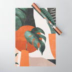 Abstract Art Plants Wrapping Paper Gallery Image 1